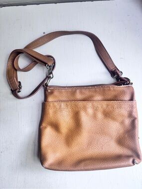 Joy Susan Tan Leather Crossbody Bag